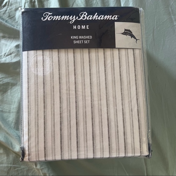 Tommy Bahama King Sheet Set Stripe Home Beddings